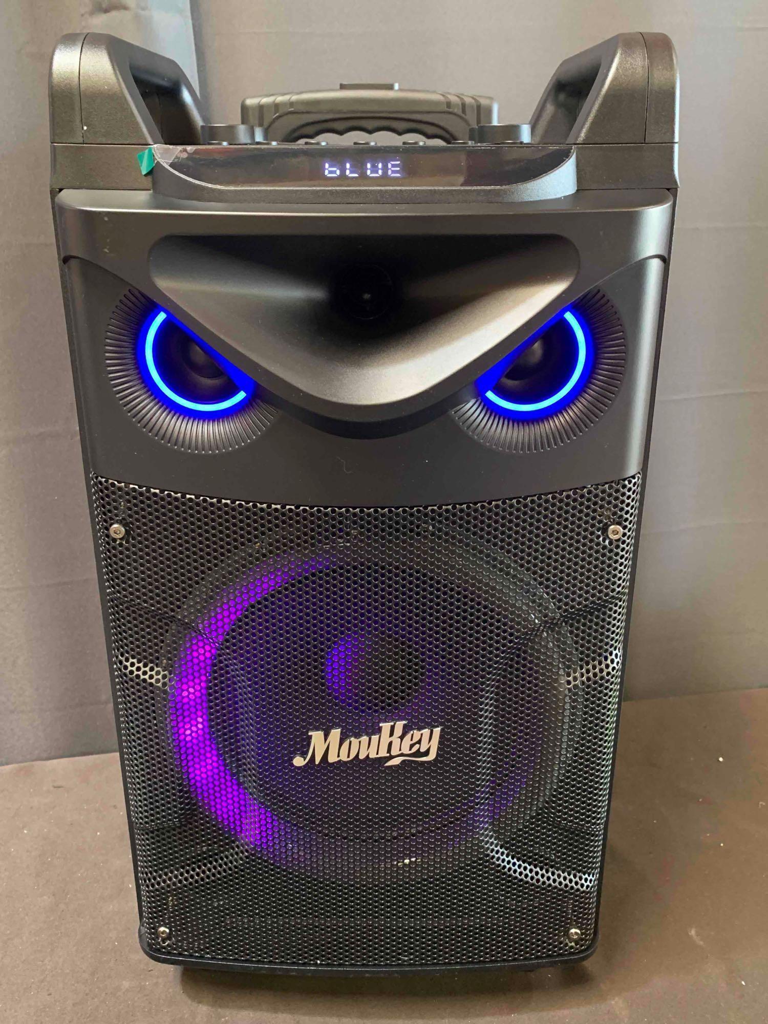 Moukey Karaoke Machine, PA System Woofer, Portable Bluetooth Speaker