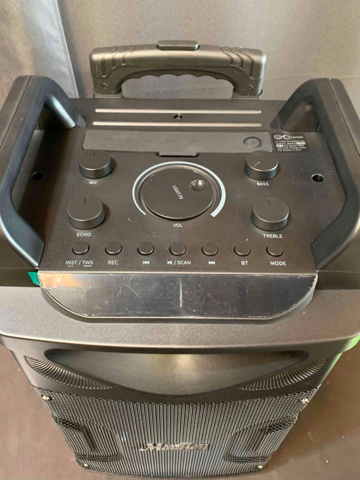 Moukey Karaoke Machine, PA System Woofer, Portable Bluetooth Speaker