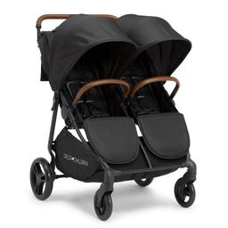 Delta Children Cruzer Double Lightweight Stroller with Reclining Seat - Black