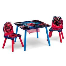 Delta Children Spider-Man Kids' Table and Chair Set with Storage (2 Chairs Included)