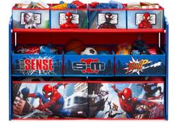 Delta Children Spider-Man Deluxe 9 Bin Design And Store Toy Organizer