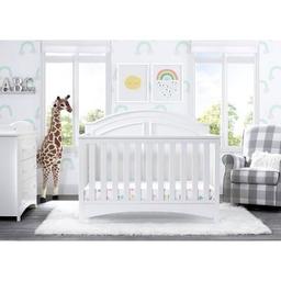Delta Children Perry 3-Drawer Dresser with Changing Top, White