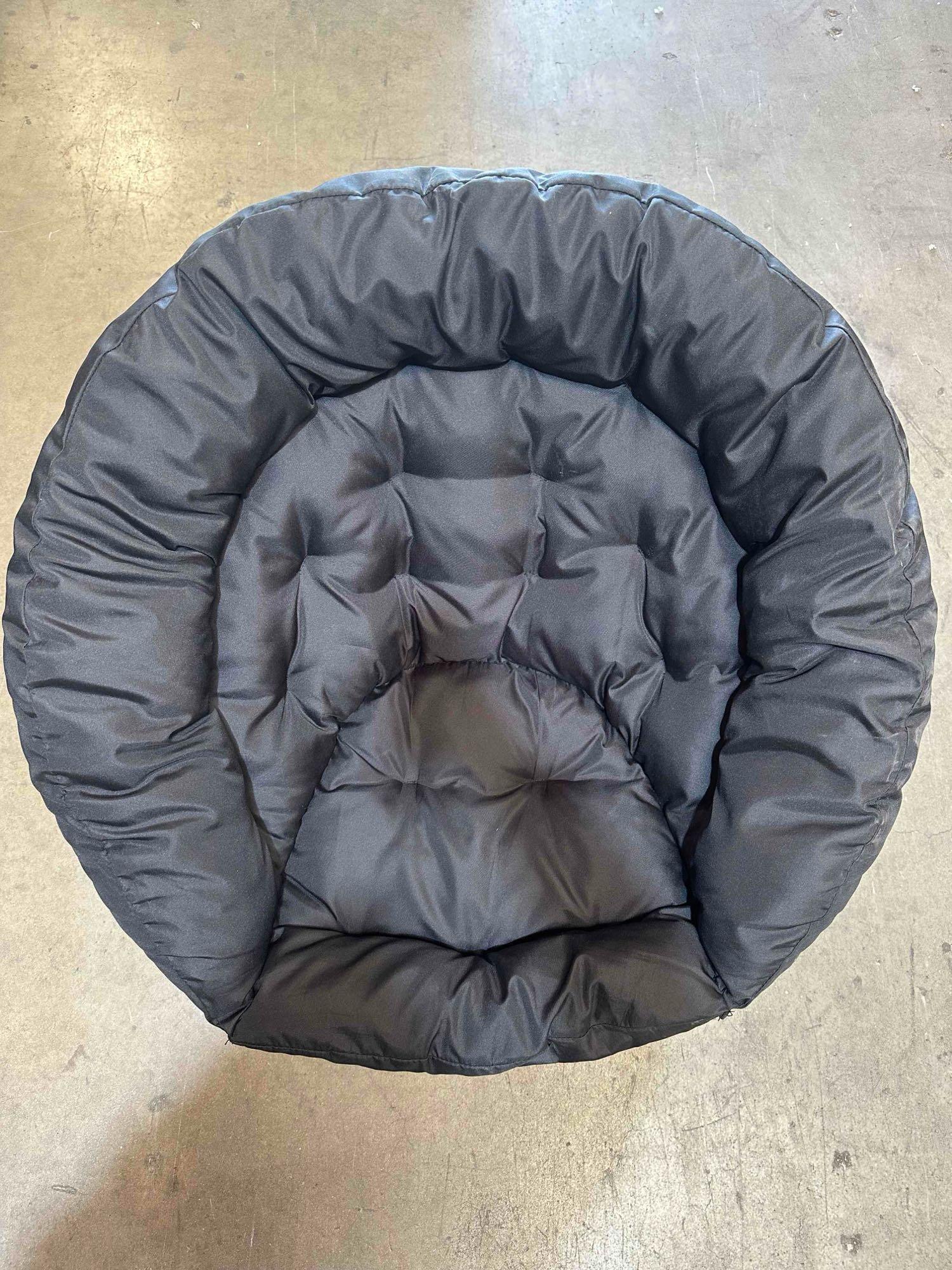 Urban Shop Canvas Oversized Polycanvas Saucer Chair, Grey