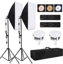 Mount Dog Andoer Studio Photography Light kit Softbox Lighting