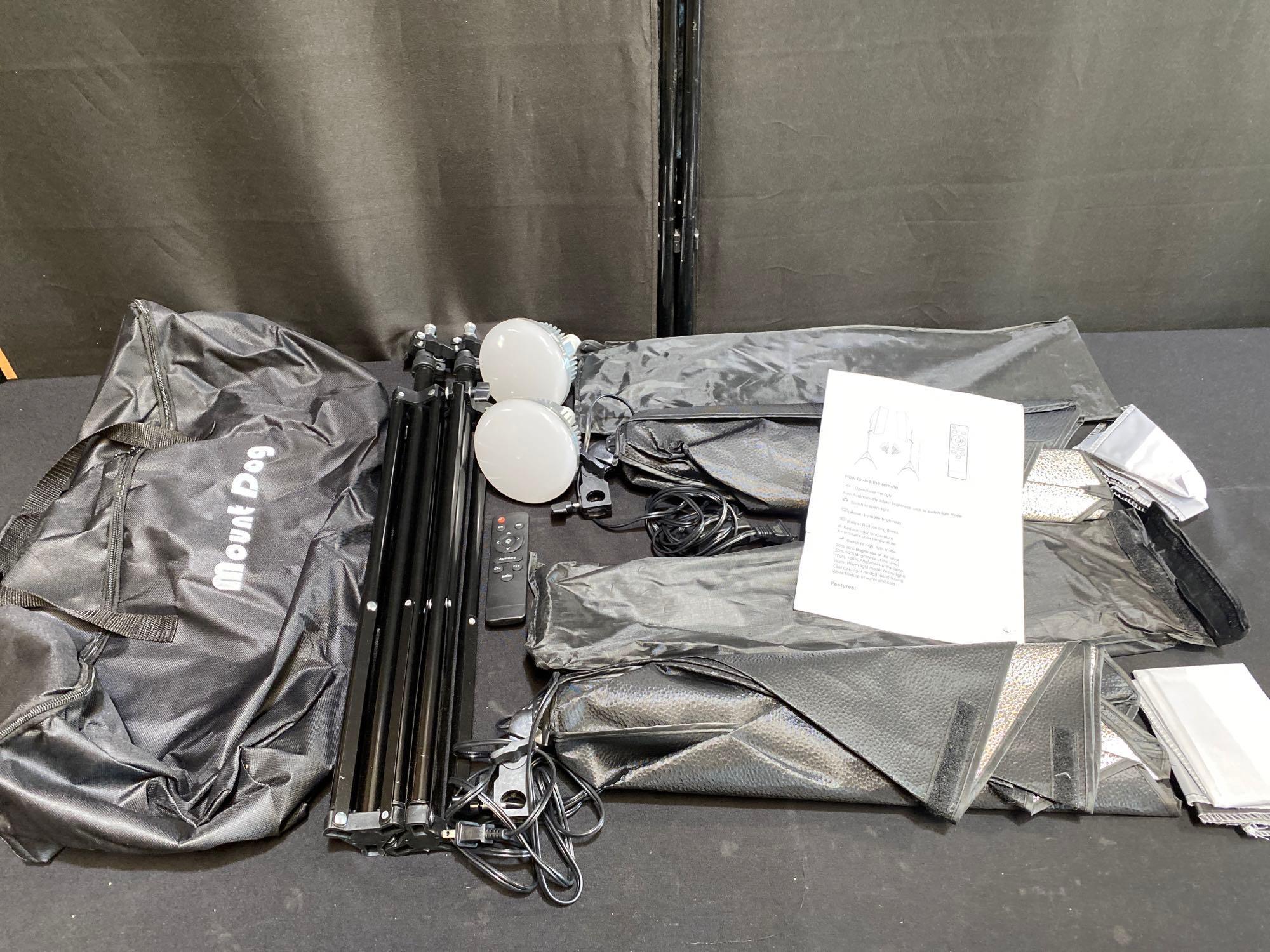 Mount Dog Andoer Studio Photography Light kit Softbox Lighting