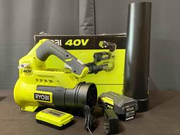 RYOBI Cordless Battery Variable-Speed Jet Fan Leaf Blower
