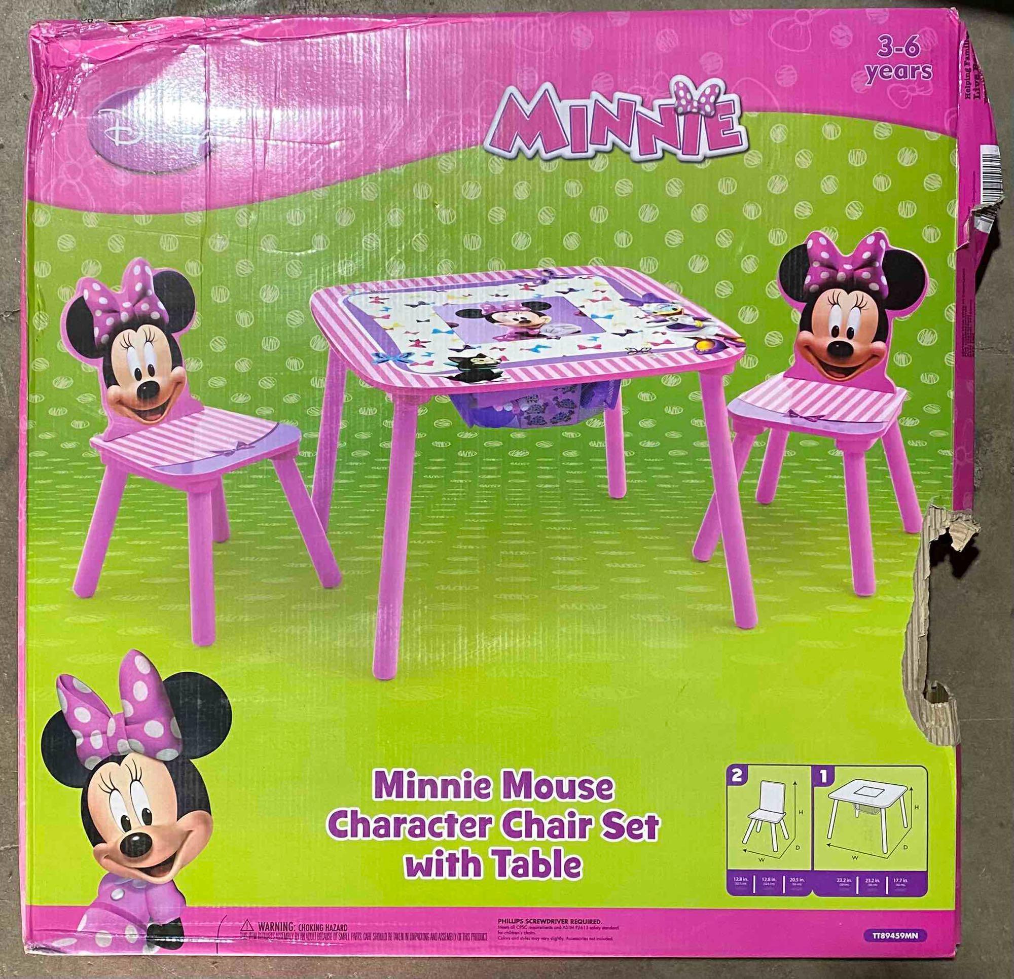 Minnie Mouse Table & Chair Set with Storage