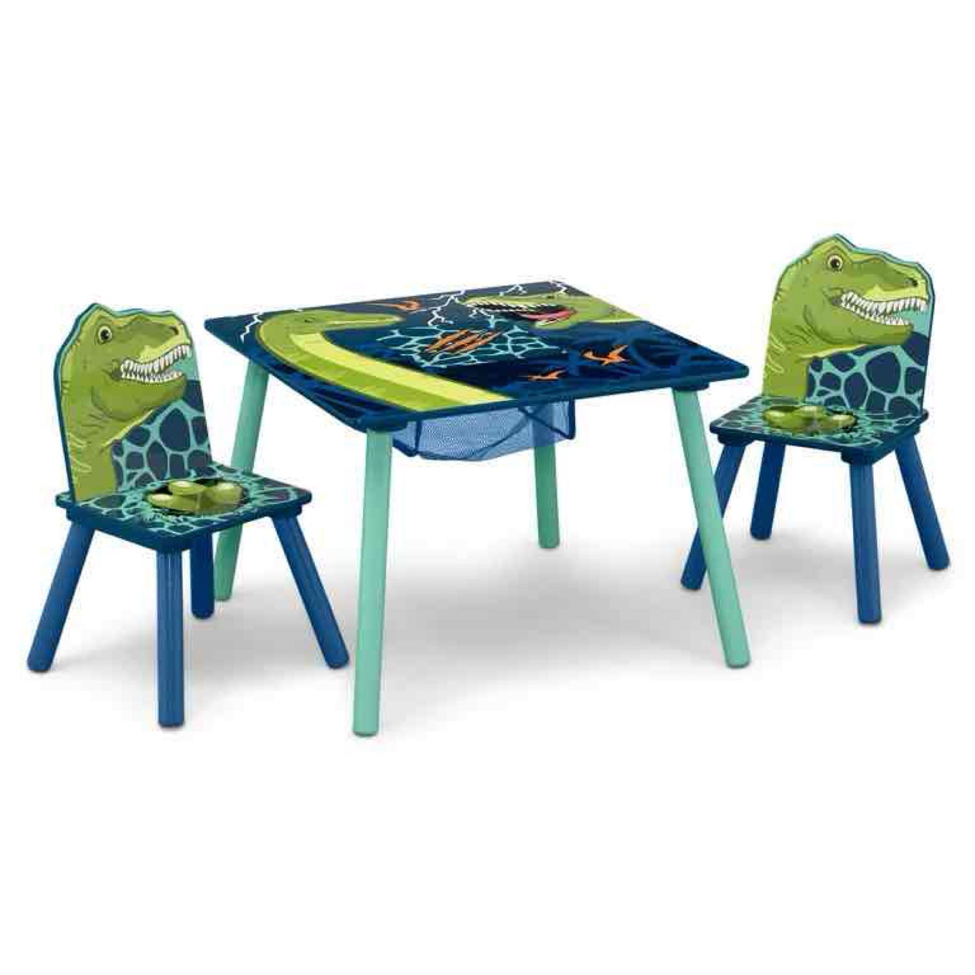 Delta Children Dinosaur Table and Chair Set With Storage