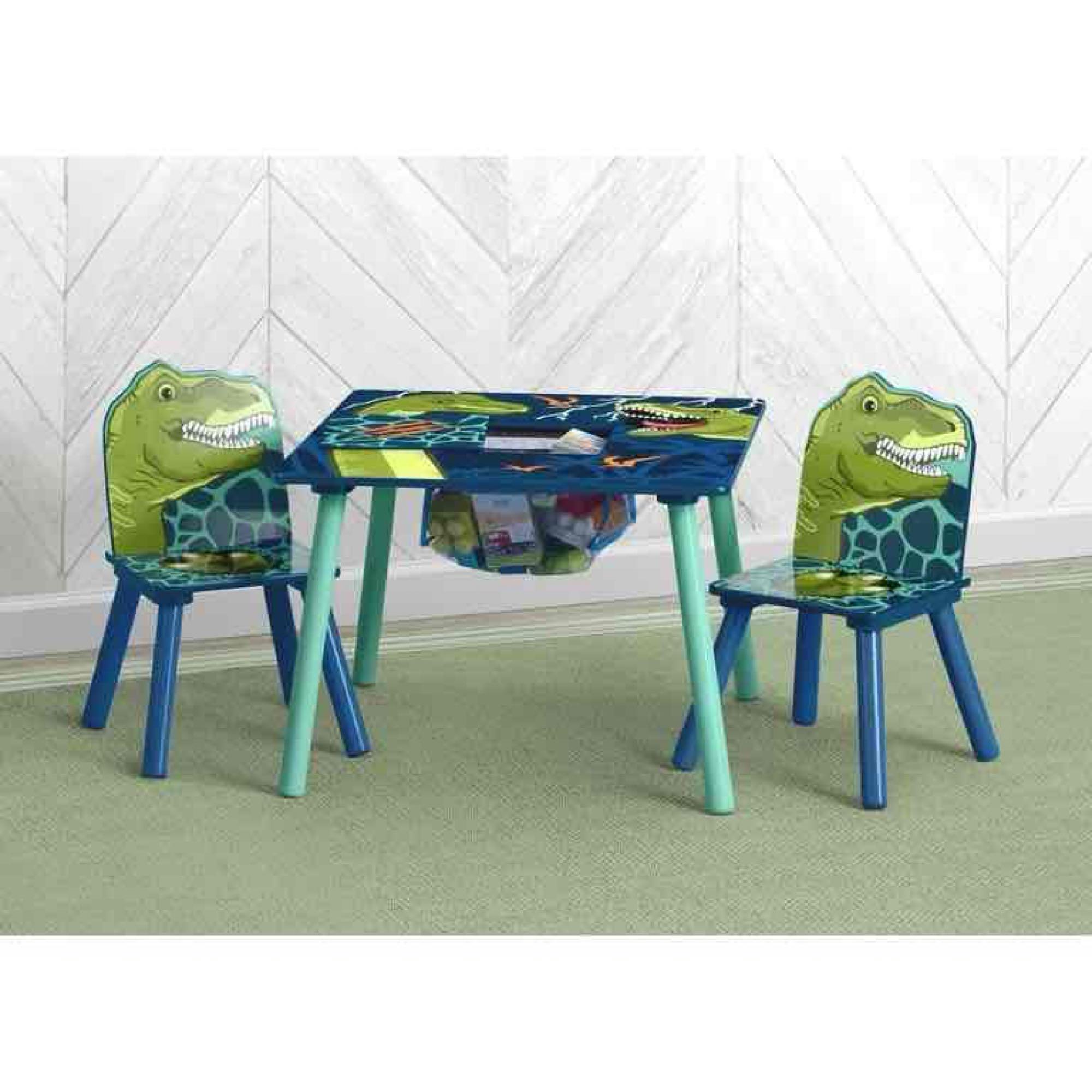 Delta Children Dinosaur Table and Chair Set With Storage