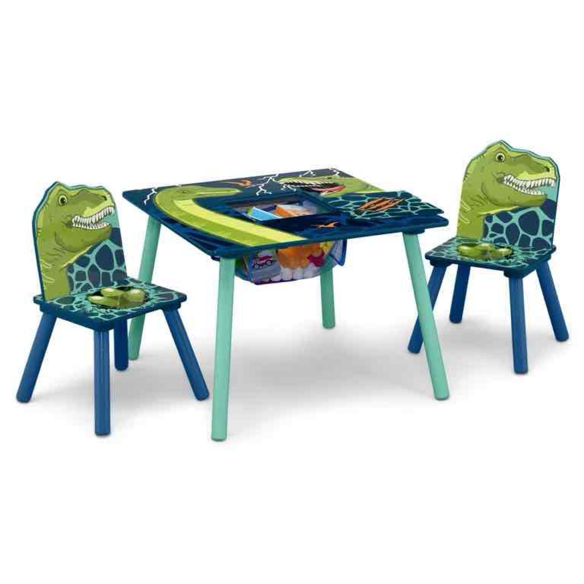 Delta Children Dinosaur Table and Chair Set With Storage