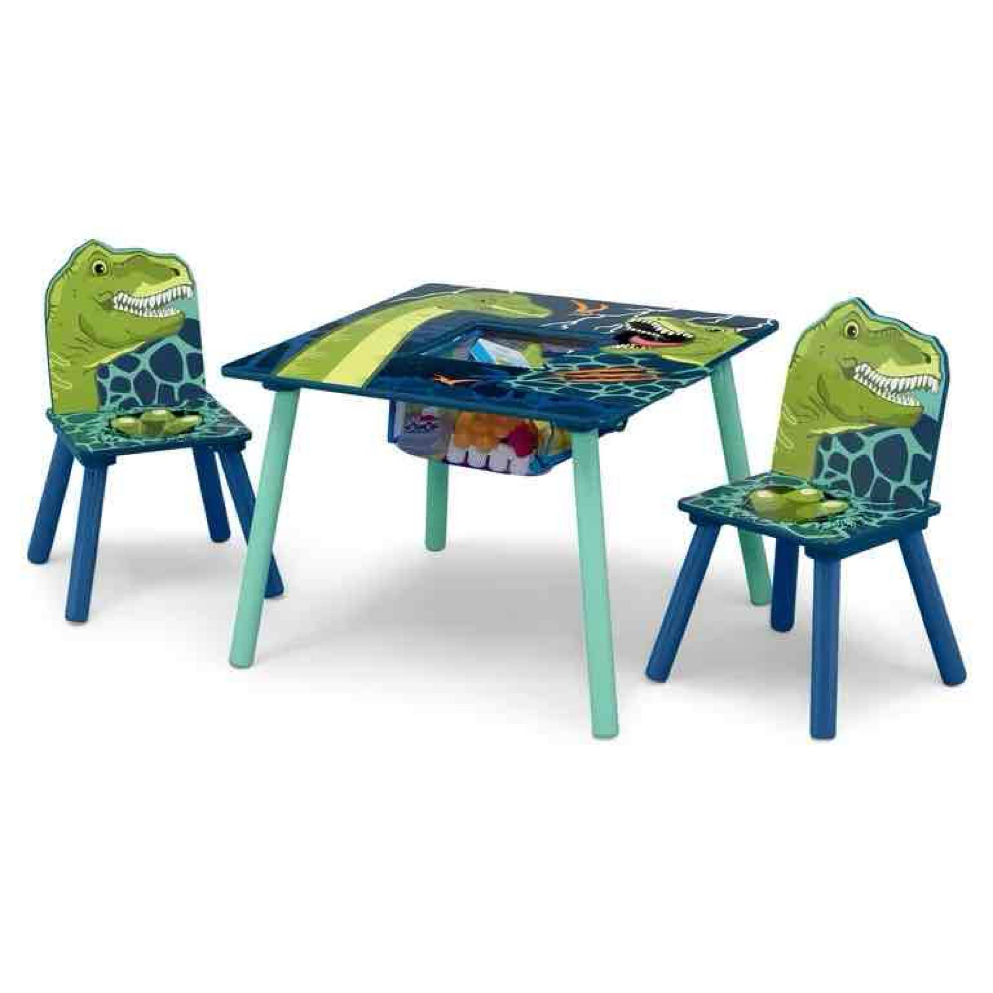 Delta Children Dinosaur Table and Chair Set With Storage