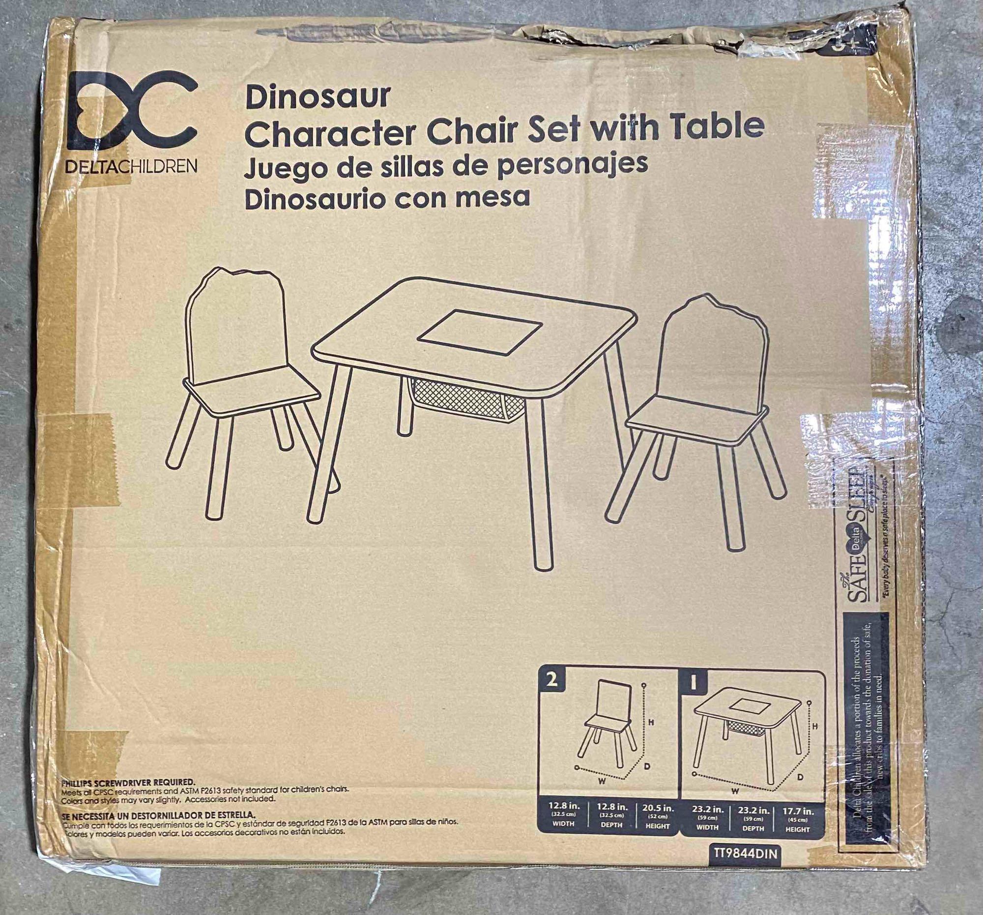 Delta Children Dinosaur Table and Chair Set With Storage