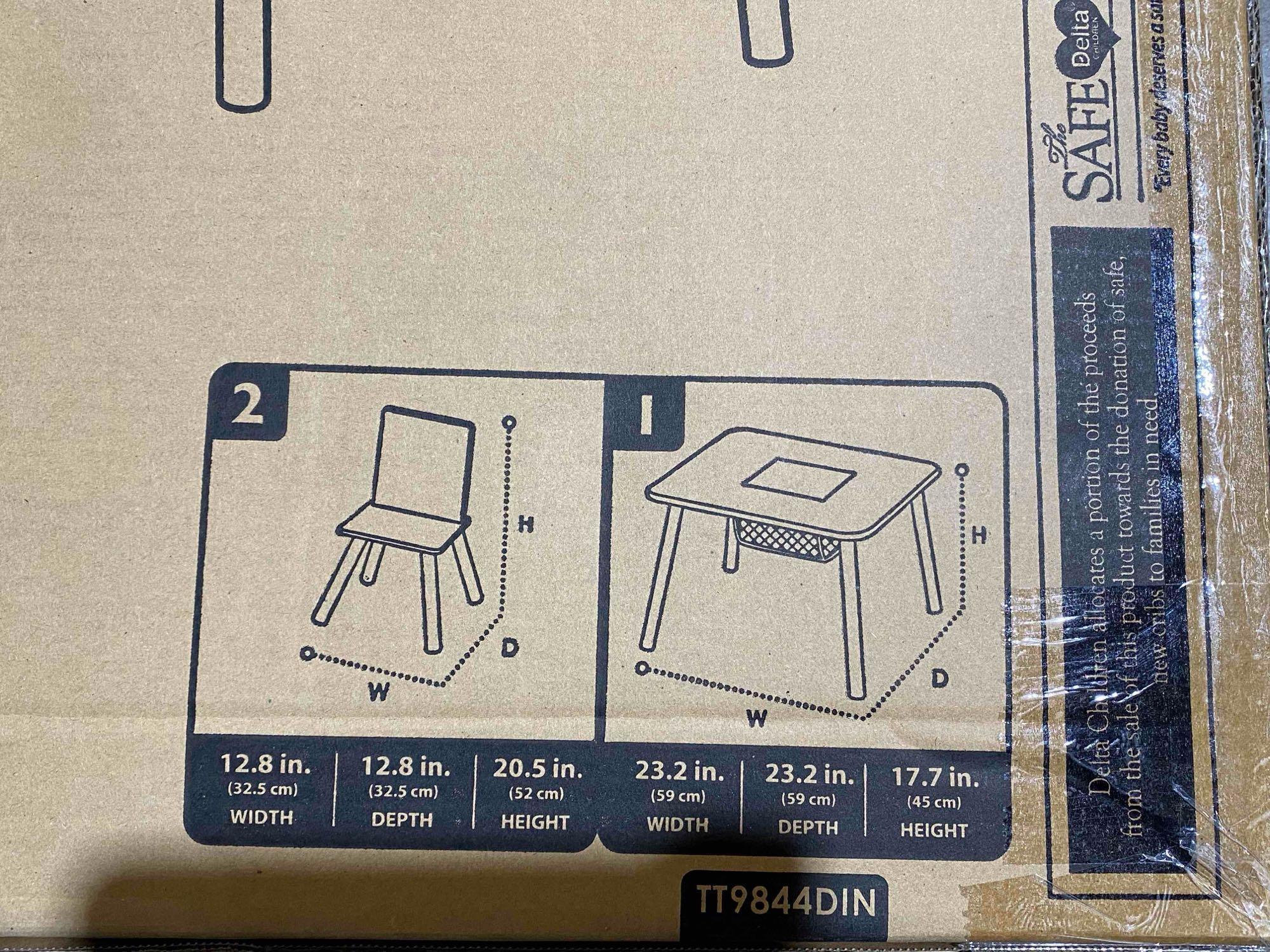 Delta Children Dinosaur Table and Chair Set With Storage
