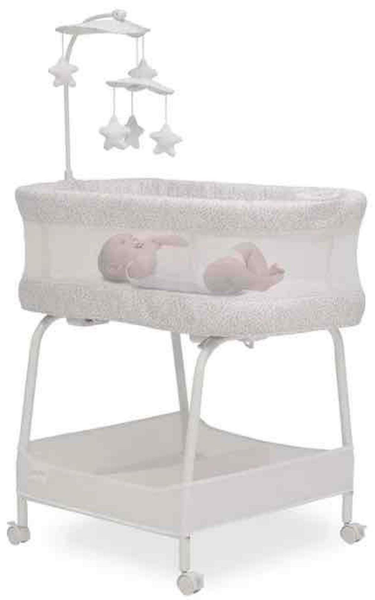 Delta Children Smartsleep Auto Glide Bassinet with Bluetooth 25031-2327