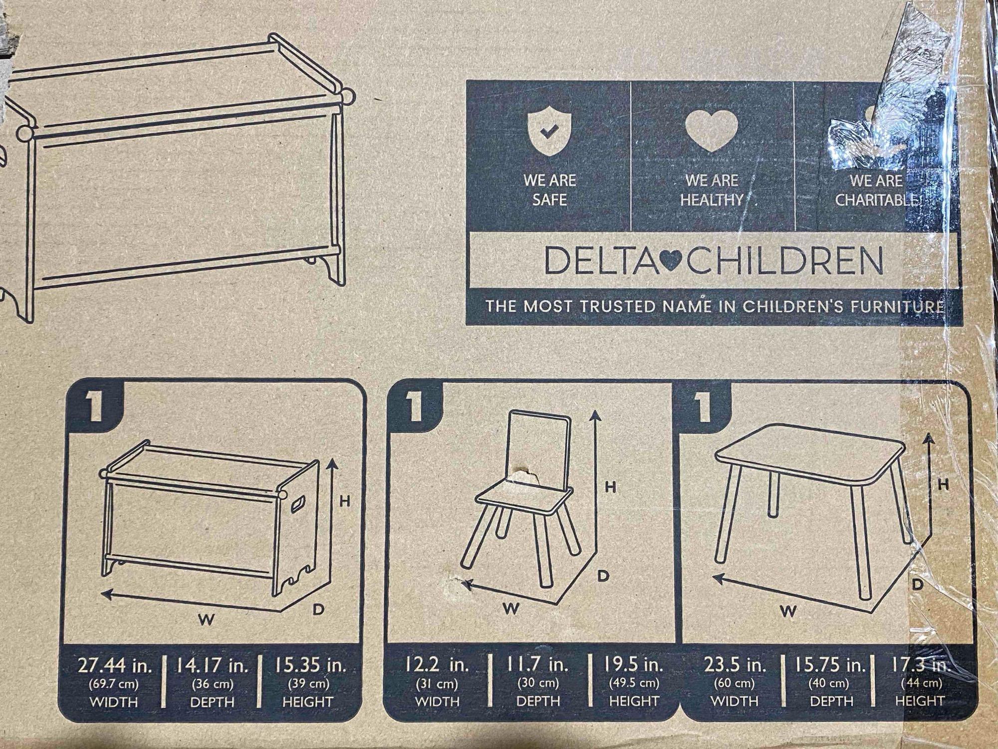 Delta Children - CoComelon 3-Piece Toddler Playroom Set