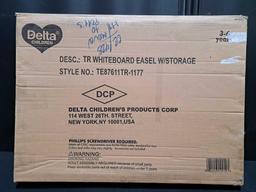 Delta Children Trolls World of Tour Wooden Activity Easel with Storage