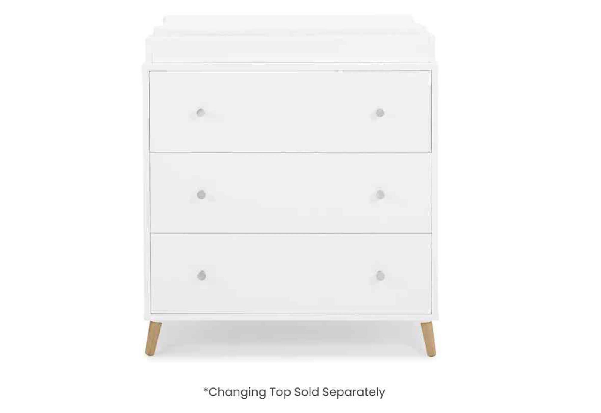 Delta Children Jordan 3 Drawer Dresser with Interlocking Drawers