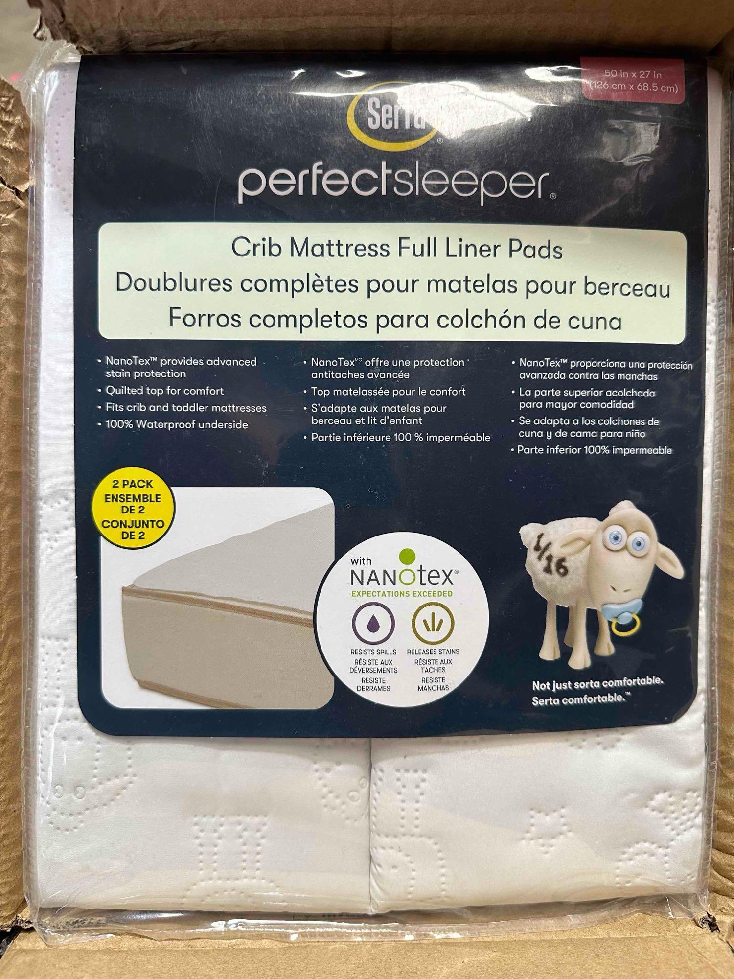 Serta Sertapedic Crib Mattress Liner Pads (Pack of 2)