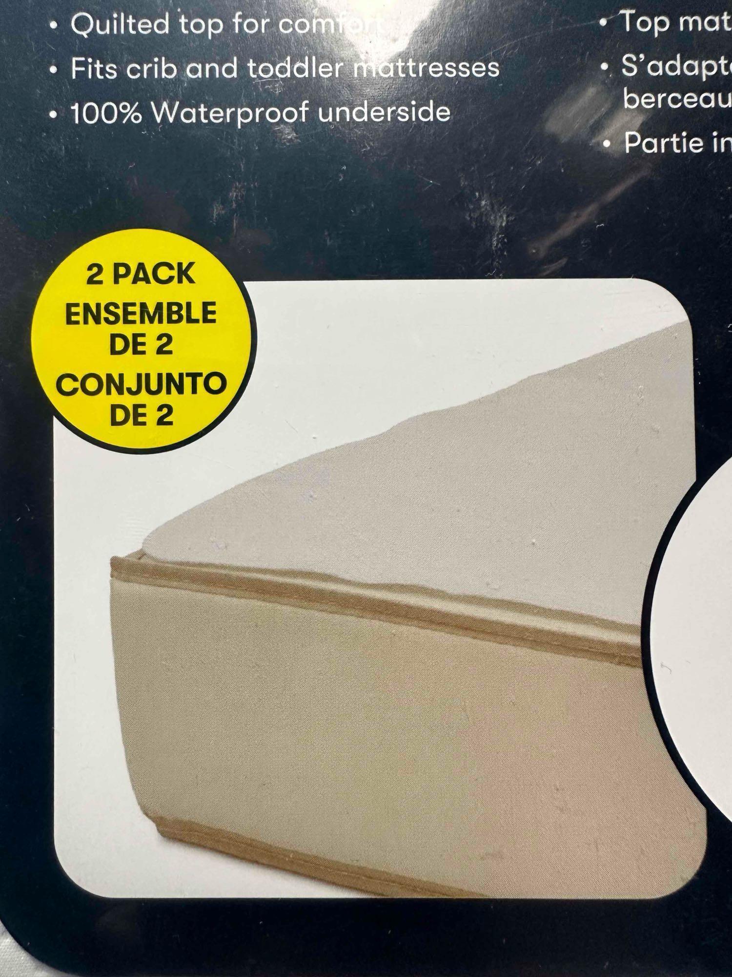 Serta Sertapedic Crib Mattress Liner Pads (Pack of 2)