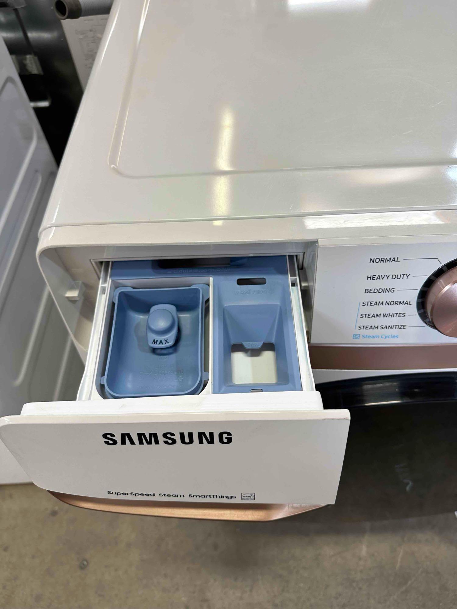 Samsung - 5.0 Cu. Ft. High-Efficiency Stackable Smart Front Load Washer