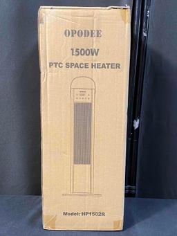 Space Heater 1500W PTC Ceramic Heating 18" Electric Space Heater for Office