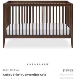 Delta Children Casey 6-in-1 Convertible Crib