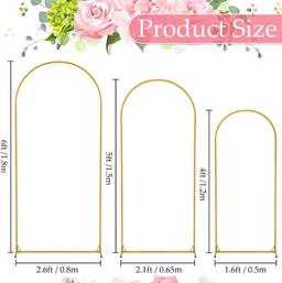 Shimeyao 3Pcs Metal Arch Backdrop Stand