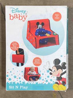 Delta Children Mickey Mouse Sit N Play Portable Activity Seat for Babies