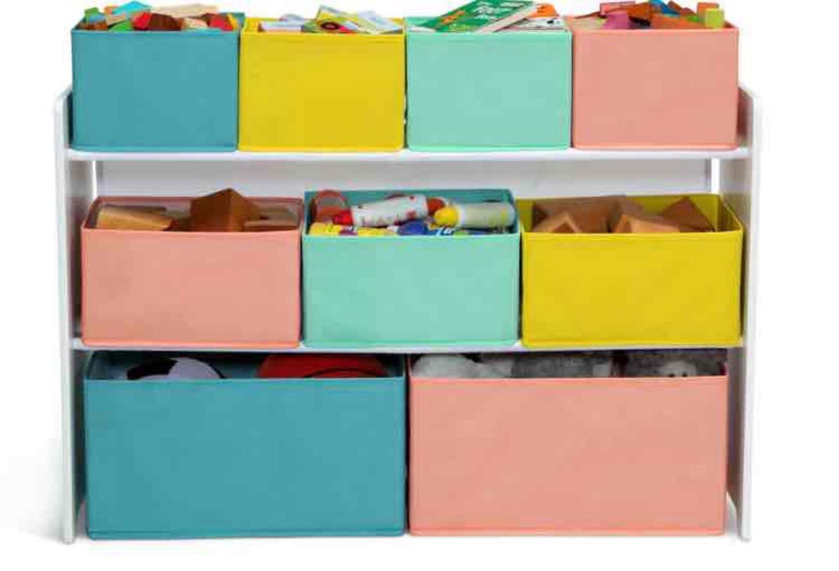 Delta Children Deluxe Multi-Bin Toy Organizer with Storage Bins