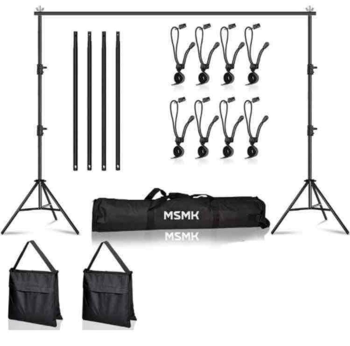 MsMk Photo Video Studio Backdrop Stand, 6.5ft x 10ft