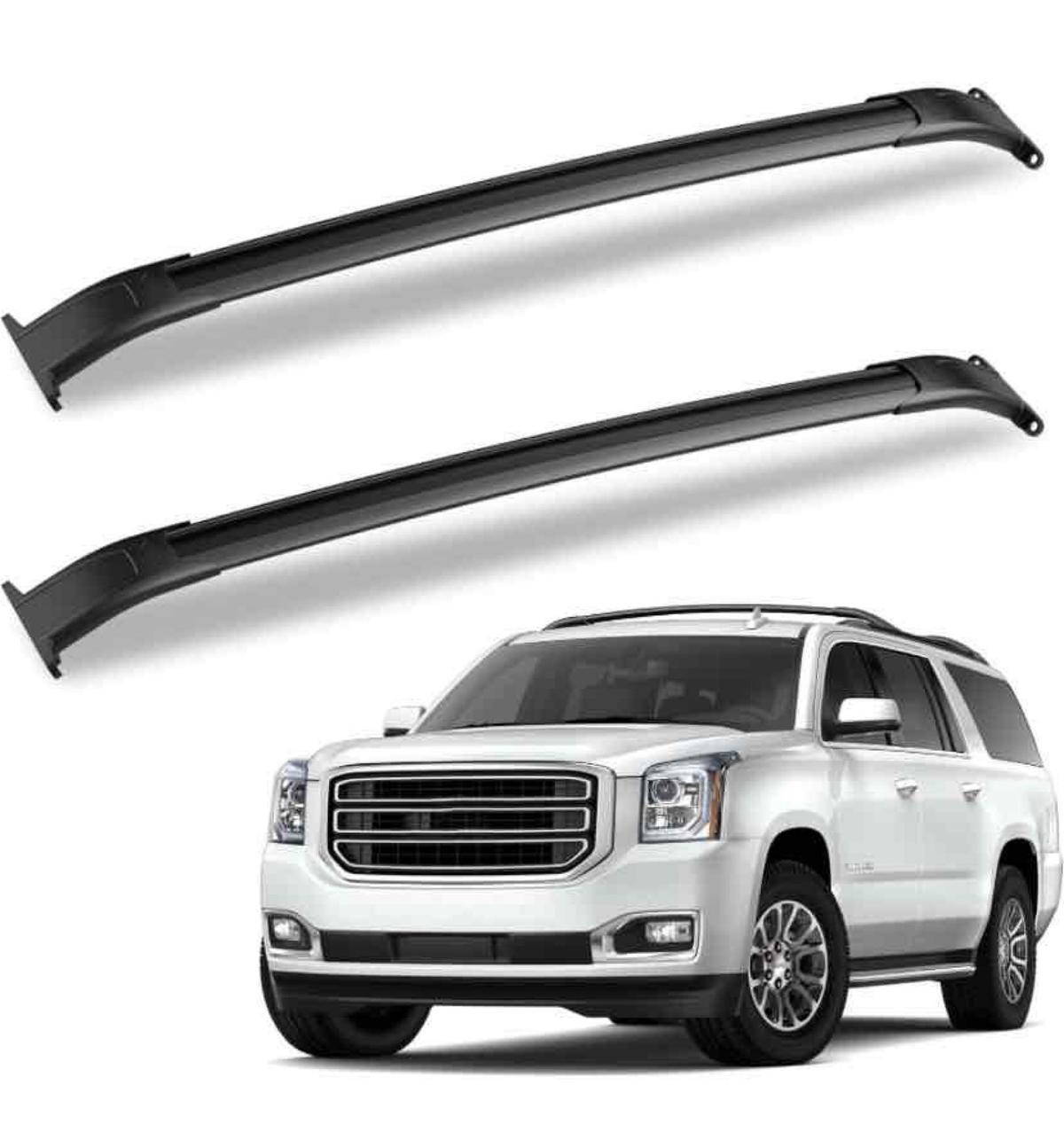 220LBS Heavy Duty Aluminum Roof Rack Cross Bars Compatible with 2015-2020 Chevrolet Tahoe &