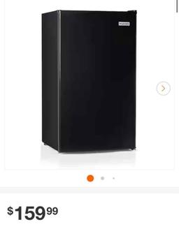 IGLOO 18 in. Width 3.2 cu.ft Black Mini Refrigerator