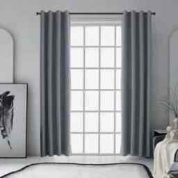 Clarkson Blackout Curtain 84 in.L x 52 in.W in Grey