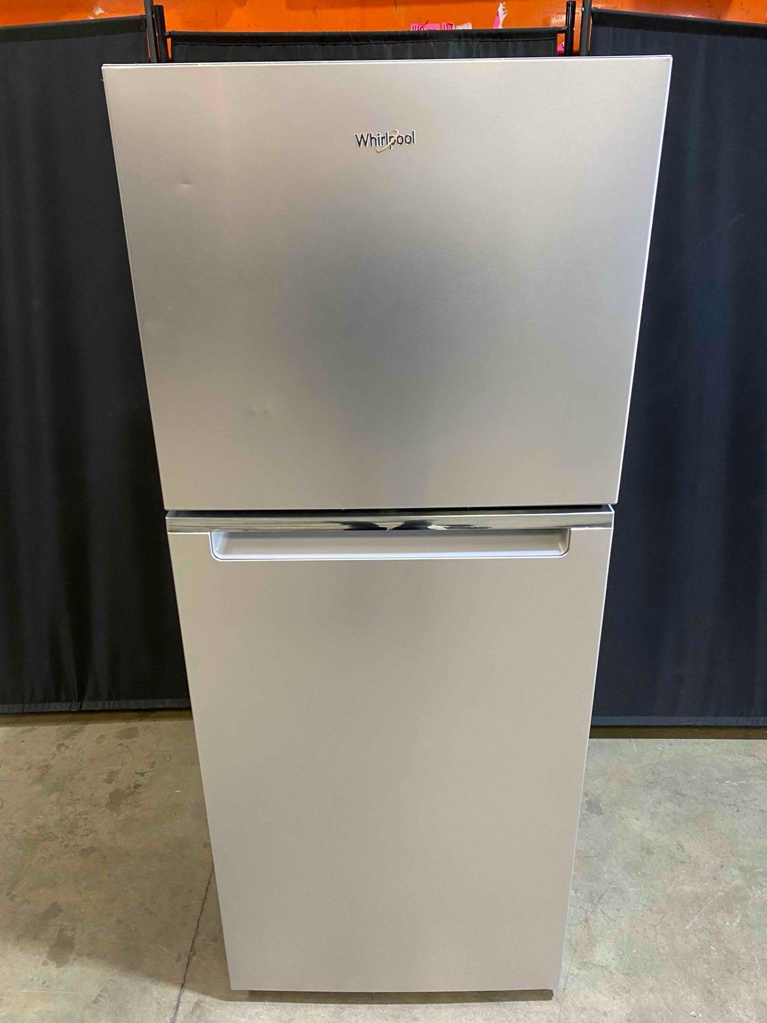 Whirlpool 24 in 11.6 cu ft. Top Freezer Refrigerator in Fingerprint Resistant Stainless Finish
