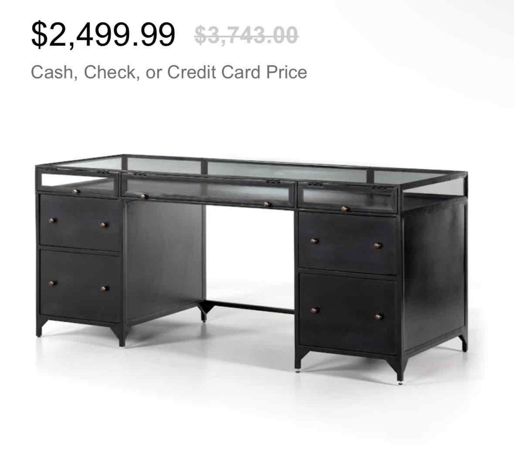 Shadow Box Executive Desk