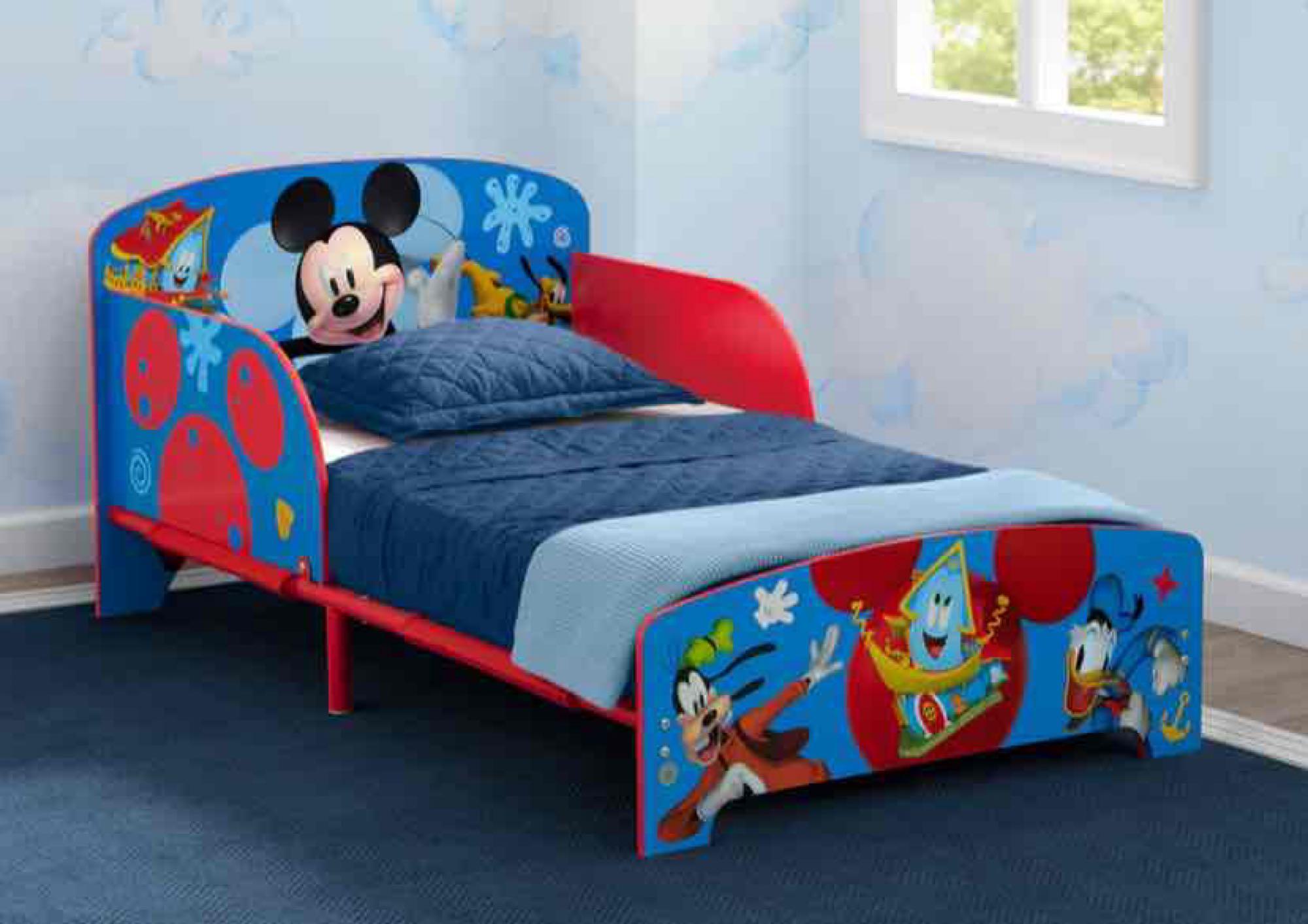 Delta Children Mickey Mouse Wood & Metal Toddler Bed