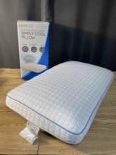 PureLux Simply Cool Gel Memory Foam Pillow Queen 18"x30