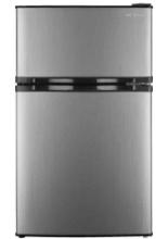 Insignia? - 3.0 Cu. Ft. Mini Fridge with Top Freezer and ENERGY STAR Certification - Stainless Steel