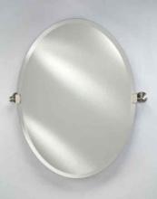 Oval 18 x 26 Frameless Bevel Mirror