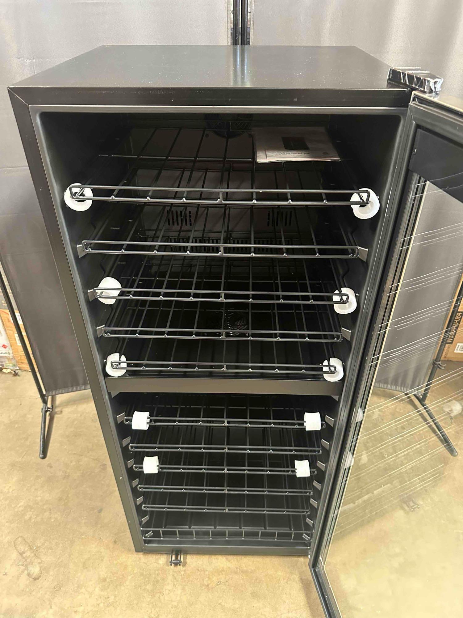 NewAir - 98-Bottle Dual Zone Wine Fridge, Low-Vibration Inverter Compressor, Ultra-Quiet, Adjustable