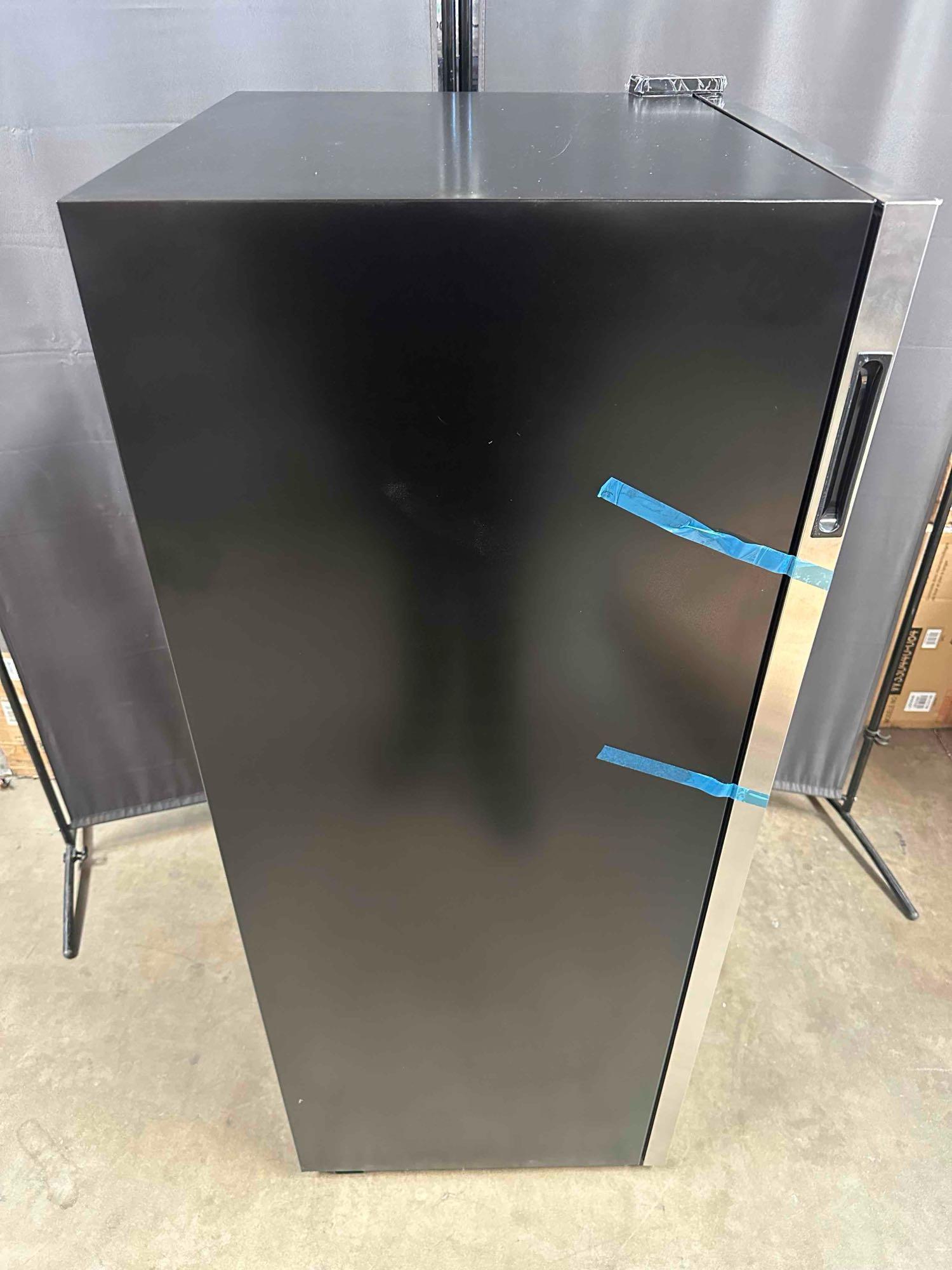 NewAir - 98-Bottle Dual Zone Wine Fridge, Low-Vibration Inverter Compressor, Ultra-Quiet, Adjustable