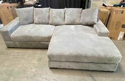 Luxe 108" Corduroy Sectional