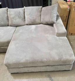 Luxe 108" Corduroy Sectional