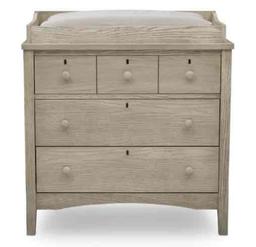 Delta Children 3 Drawer Dresser with Drawer Interlocks with Changing Top