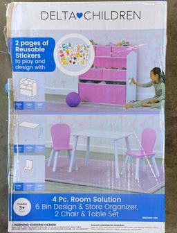 Delta Children 4-Piece Toddler Playroom Set