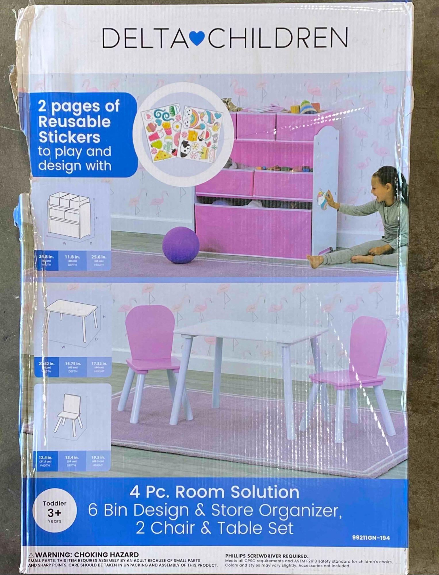 Delta Children 4-Piece Toddler Playroom Set