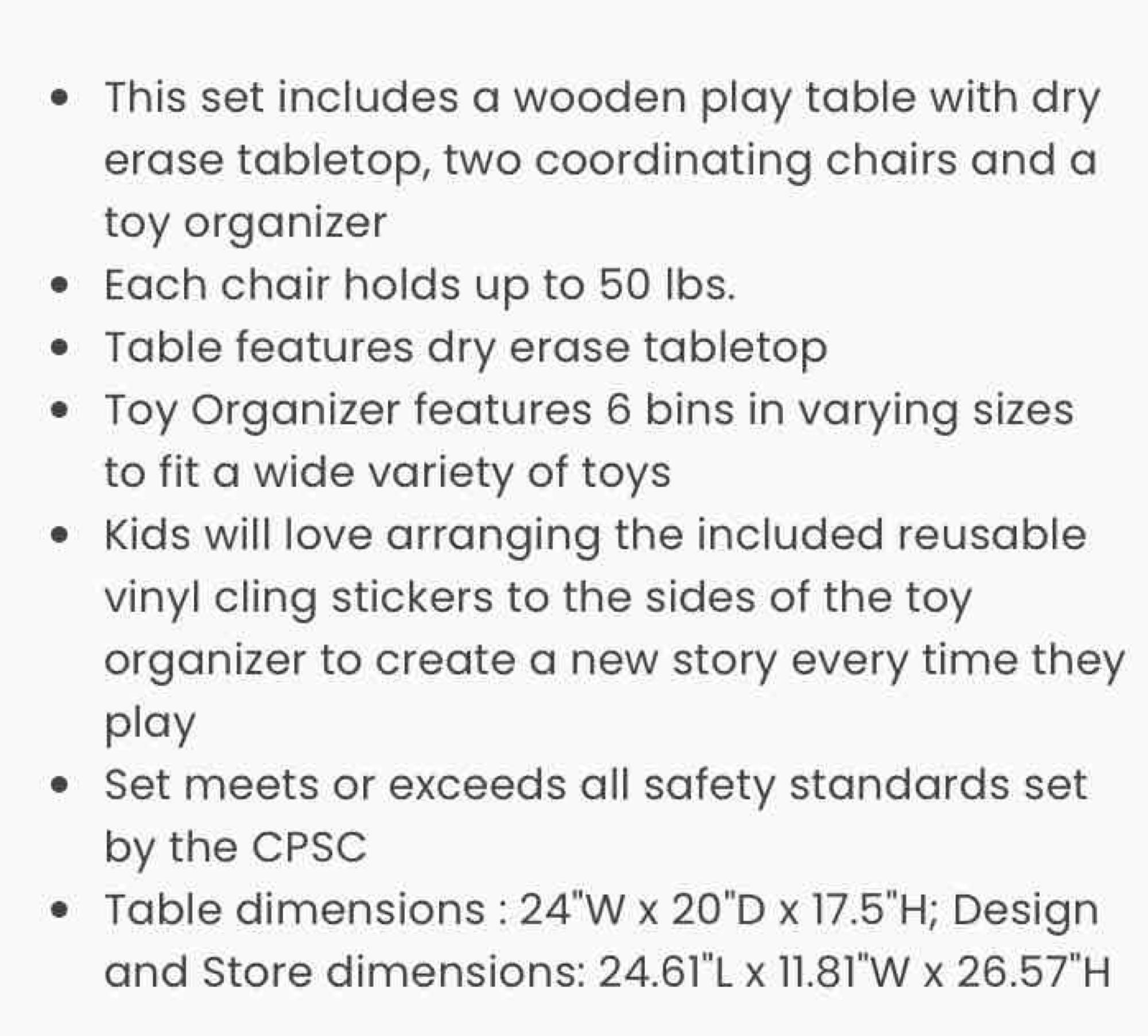 Delta Children 4-Piece Toddler Playroom Set