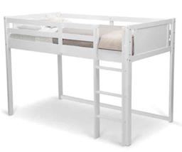Delta Children Twin Loft Bed with Guardrail and Ladder