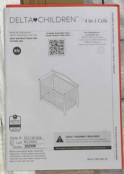 Delta Children 4-in-1 Convertible Crib