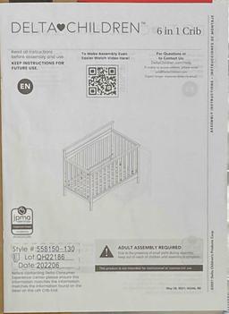 Delta Children Skylar 6-in-1 Convertible Crib
